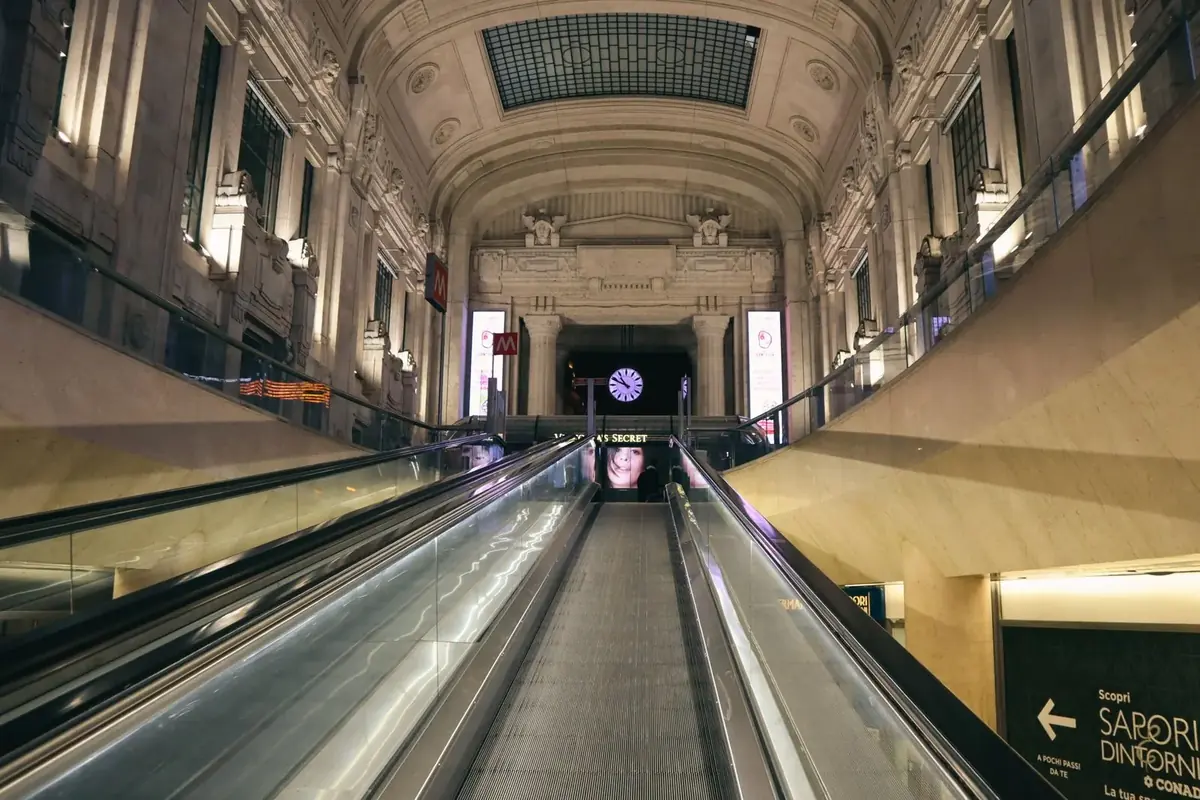The main hall inside Milano Centrale station