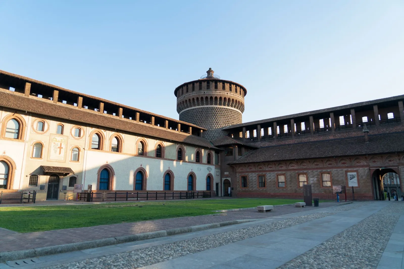 Courtyard of Castello Sforzesco