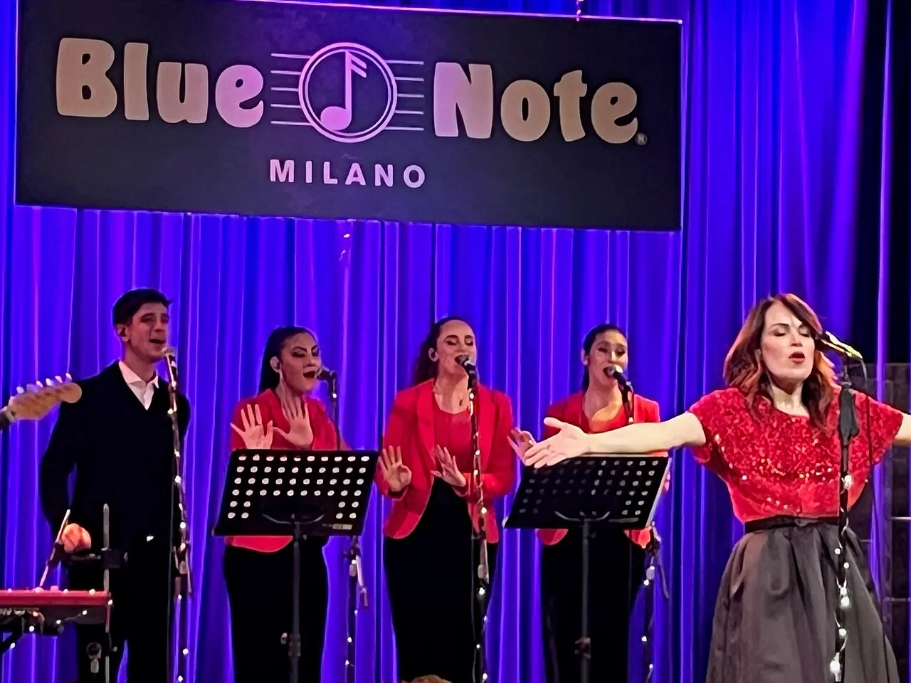 On stage at Blue Note Milano
